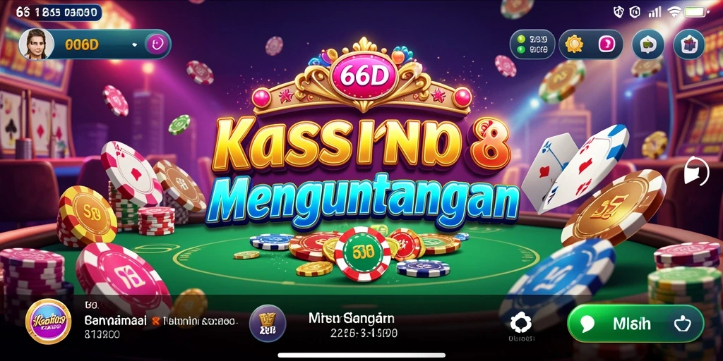 Tampilan permainan Kasino yang menarik dan mendebarkan.
