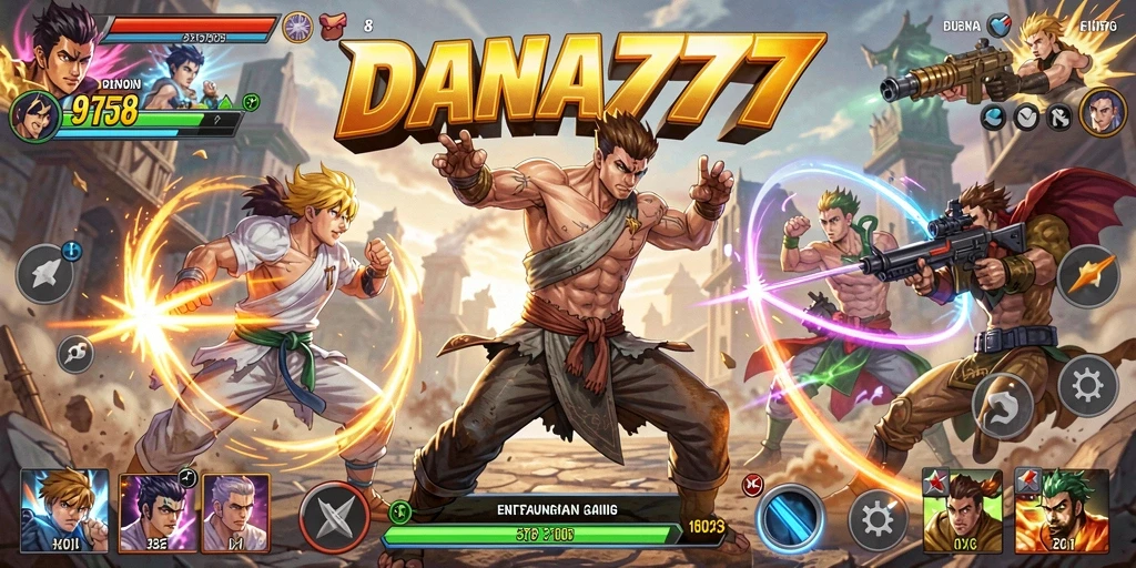 Screenshot DANA777 menampilkan aksi pertarungan yang mendebarkan.