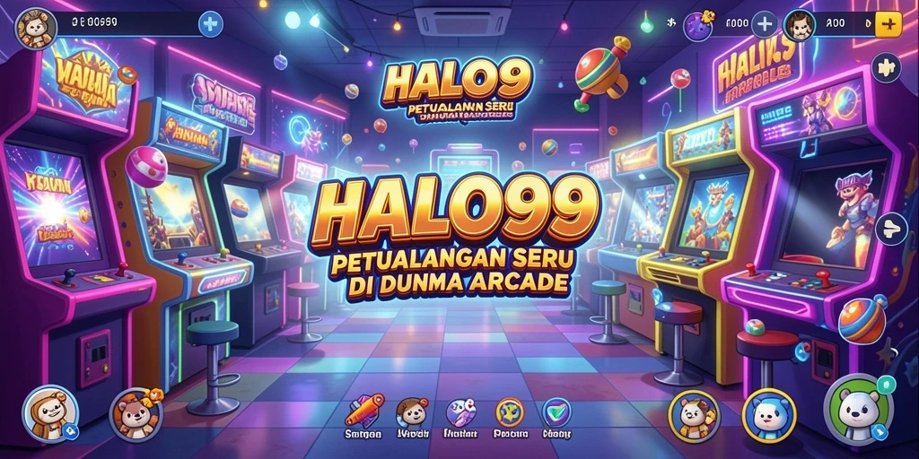 Screenshot gameplay HALO99 yang menampilkan petualangan seru di dunia arcade.