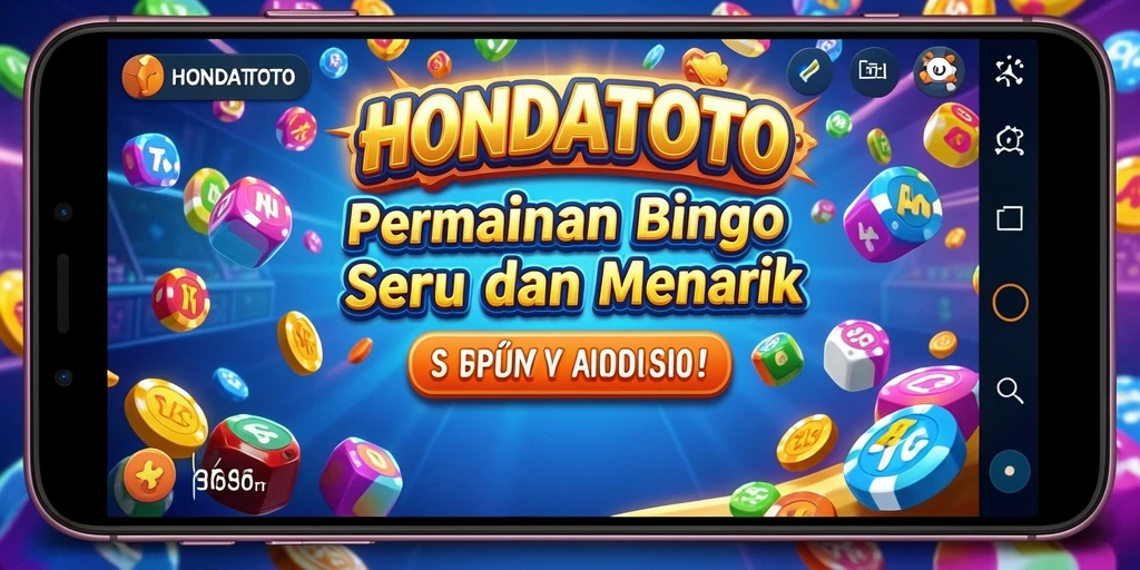 Tangkapan layar gameplay HONDATOTO menampilkan suasana seru permainan Bingo.