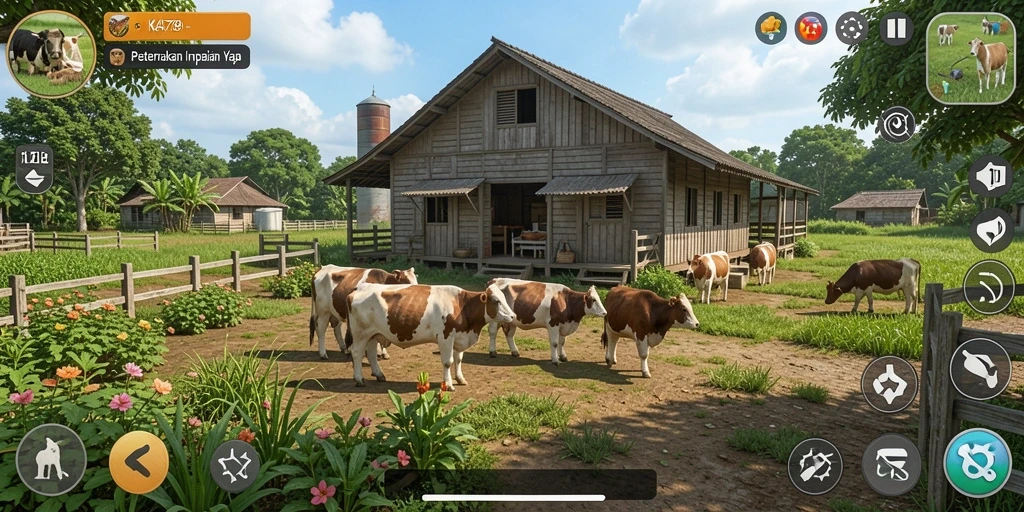 Tampilan gameplay KA789 yang menampilkan aktivitas pertanian yang menarik.