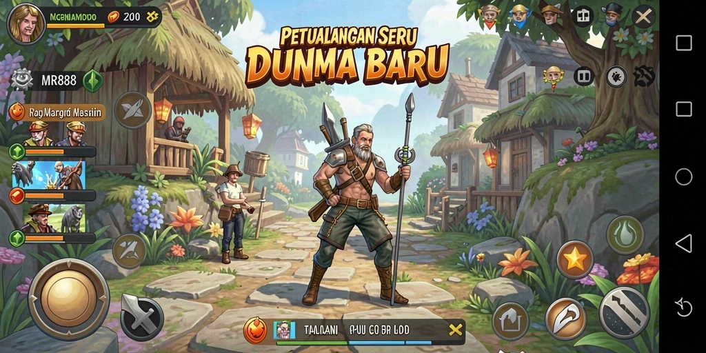 Tampilan gameplay seru dalam MR888 yang menampilkan petualangan mendebarkan.