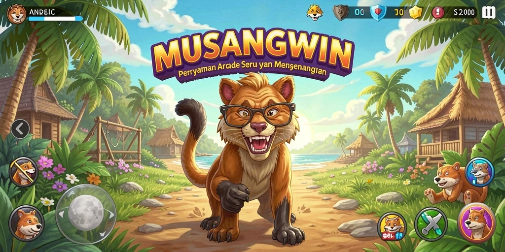 Screenshot dari gameplay seru MUSANGWIN dengan grafis menawan.