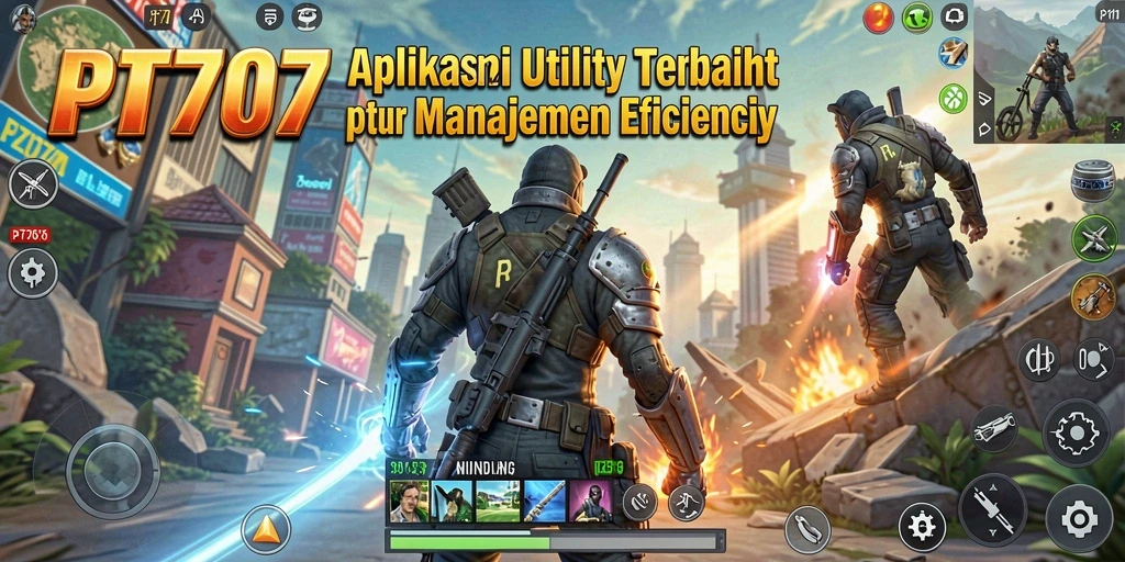 Tampilan antarmuka PT707 yang modern dan fungsional.