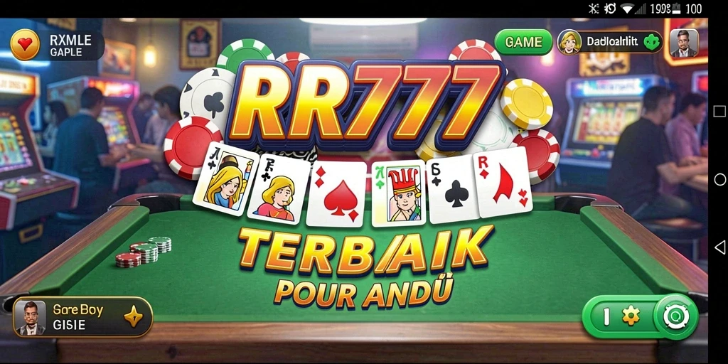 Tampilan gameplay menarik di RR777 dengan papan Gaple.