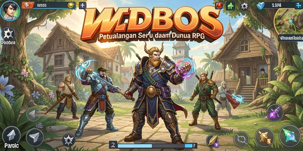 Screenshot gameplay WDBOS menampilkan grafik menawan dan karakter menarik.